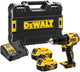 Dewalt dcd709p2t | trapano a percussione compatto a batteria | 18v| 2 batterie agli ioni di litio da 5,0 Ah | in una valigia