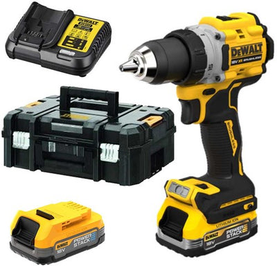 Dewalt DCD805E2T-QW - Cacciavite compatto 18V XR G3 | 2x power stack in tstak