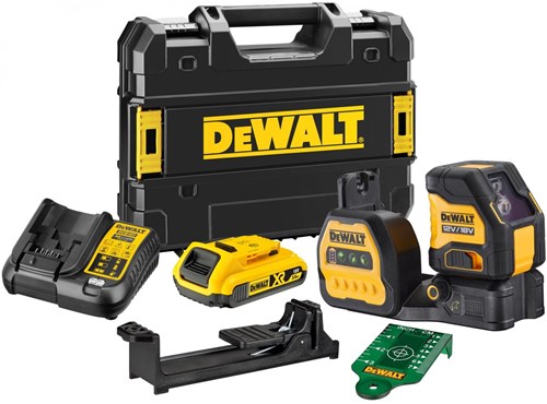 DeWalt dce088d1g18 | láser de líneas cruzadas a batería | verde | 12 18v | xr | 2,0 ah-dce088d1g18-qw