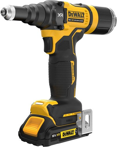 Pistola rivettatrice a batteria Dewalt dcf403d2gt-qw | 4,8 mm | xr 18v ​​| 2 batterie da 2,0 Ah + caricabatterie | nel caso - dcf403d2gt-qw