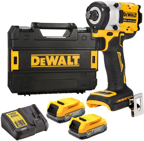Llave de impacto inalámbrica Dewalt dcf921e2t | conjunto | con anillo de fricción 1 2” | 18v xr power stack | en tstak - dcf921e2t-qw