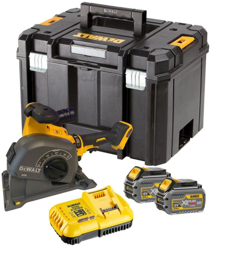 Dewalt dcg200t2 | taglierina per scanalature | 54v xr | flexvolt | 125 mm | 2 batterie da 6,0 Ah e caricabatterie rapido - dcg200t2-qw