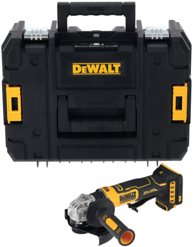 Dewalt dcg404nt cordless angle grinder | 125mm | 18v xr | basic body in tstak | without batteries and charger - dcg404nt-xj