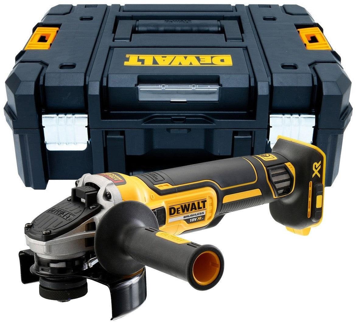 Dewalt dcg405nt accu haakse slijper | 125 mm | bl | zonder accu's en lader | in tstak koffer - dcg405nt-xj