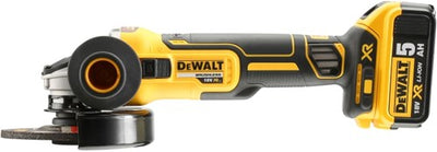 Dewalt accu haakse slijper 125mm 18v 5.0ah