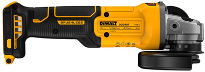 Smerigliatrice angolare Dewalt dcg407n-xj 18v xr | 125 mm | interruttore a scorrimento | senza batterie e caricabatterie - dcg407n-xj