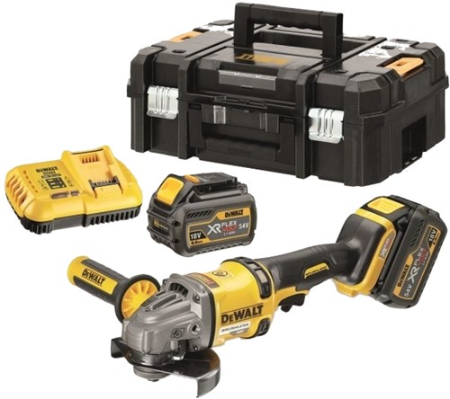 Amoladora angular a batería Dewalt dcg414t2-qw xr flexvolt | 54v 125mm - dcg414t2-qw