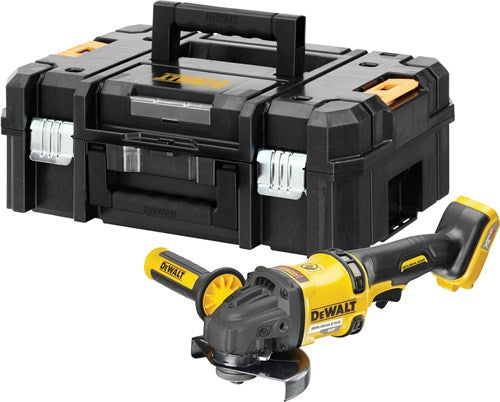 Amoladora angular a batería Dewalt dcg418nt-xj xr flexvolt | en estuche tstak sin baterías ni cargador - dcg418nt-xj