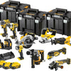 Dewalt dck1012p4t-qw | Paquete combinado de 10 piezas | xr 18 voltios | 5,0 ah | iones de litio | 4 baterías - dck1012p4t-qw
