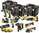 Dewalt dck1012p4t-qw | Confezione combinata da 10 pezzi | xr 18 volt | 5,0 ah | ioni di litio | 4 batterie - dck1012p4t-qw