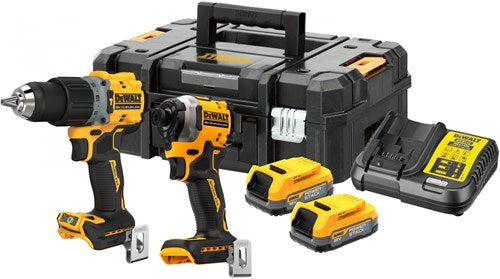 Dewalt dck2050e2t-qw - Juego combinado sin escobillas 18v xr gr3 | dcd805 y dcf850 | 2x pila de energía | en tstak - dck2050e2t-qw