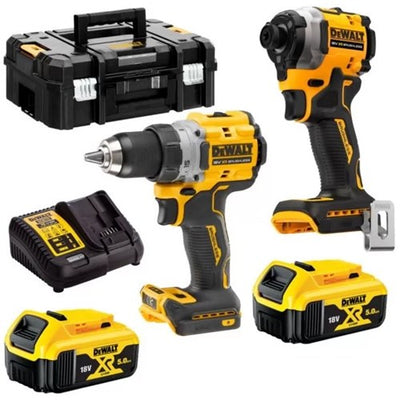 Dewalt dck2051p2t - kit gemello brushless 18v xr dcd800 + dcf850 - 2x 5ah in tstak - dck2051p2t-qw