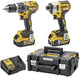 Set batterie Dewalt dck266p2t | dcd796 + dcf887 nel caso t-stak | Ioni di litio 18v 5.0ah - dck266p2t-qw