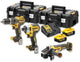Dewalt dck384p2t-qw | Set combinato 18 V XR | dcd796 + dcf887 + dcg405 | 2 batterie da 5,0 Ah e caricabatterie multiplo | 2x tstak-dck384p2t-qw