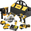 Dewalt dck611p1d2-qw | Set di valori da 6 kit senza spazzole 12 V XR (dcd701+dcf801+dcs512+dch072+dcs353+dcl510) - dck611p1d2-qw