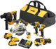 Dewalt dck611p1d2-qw | Set di valori da 6 kit senza spazzole 12 V XR (dcd701+dcf801+dcs512+dch072+dcs353+dcl510) - dck611p1d2-qw