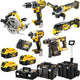 Dewalt dck685p3t | set combinato | dcd796 + dcf887 + dch273 + dcg405 + dcs570 + dcs356 | 18v| 5.0ah agli ioni di litio | in tstak-dck685p3t-qw