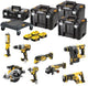 Dewalt dck853p4t-qw | Set combinato batterie xr 18v 8 macchine in tstak (4x batterie 5.0ah + caricabatterie) - dck853p4t-qw