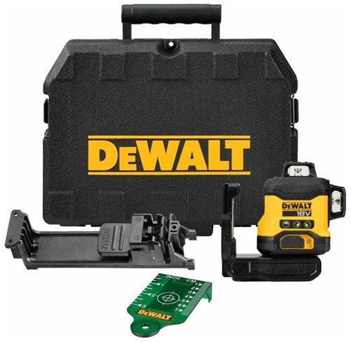 Laser a croce autolivellante Dewalt dcle34031n-xj | 3x360°| raggio verde | 18 volt | escl. batterie e caricabatterie - dcle34031n-xj