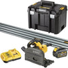 Sega circolare Dewalt dcs520t2r xr flexvolt ad immersione 54v 165mm + binario di guida - dcs520t2r-qw