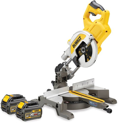 Dewalt dcs777t2-qw | Troncatrice e troncatrice xr flexvolt a batteria 54v 216mm in scatola (2x batteria 6.0ah + caricabatterie rapido dcb118) - dcs777t2-qw