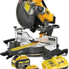 Troncatrice a taglio trasversale Dewalt dcs781x2-qw 54v xr flexvolt | 305 mm | 2 batterie da 9,0 Ah + caricabatterie rapido - dcs781x2-qw