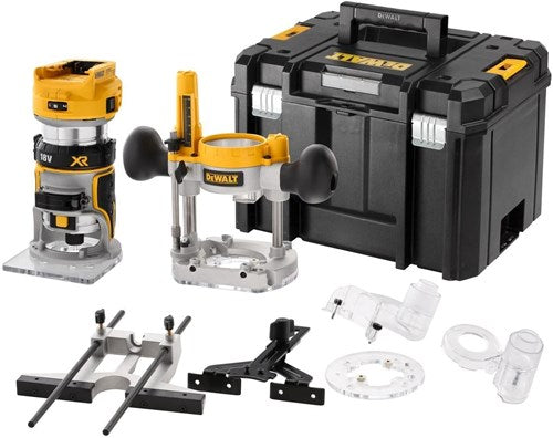 Dewalt dcw604nt 18v xr bl invalfrees verwisselbare zool in tstak - body