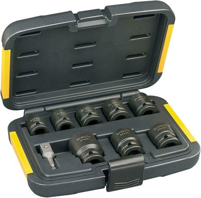 Juego de vasos para llave de impacto Dewalt DT7507-QZ de 9 piezas. -dt7507-qz
