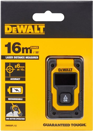 Dewalt dw055pl | Telémetro láser de bolsillo |16 mtr. -dw055pl-xj