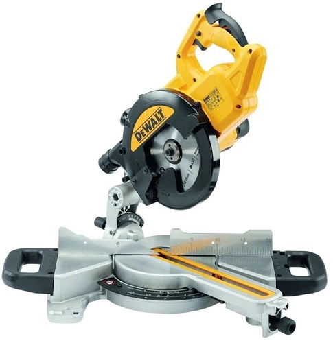 Sega trasversale Dewalt dws774set ​​| 216mm 1400w | + base de7033 - dws774set