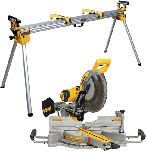 Dewalt dws780kit troncatrice e troncatrice | + base de7023 - kit dws780