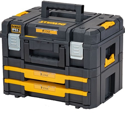 Dewalt dwst83395-1 | tstak-caja ii | kit combinado caja de herramientas | dos cajones poco profundos - dwst83395-1