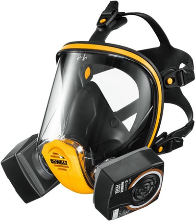 Dewalt dxir1ffmla2p3 maschera integrale leggera riutilizzabile con filtri a2p3 | taglia l - dxir1ffmla2p3