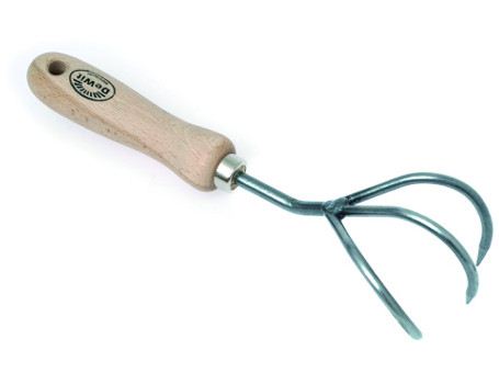 De wit producten cultivator 3 tands essen handvat 14cm stardewitstar