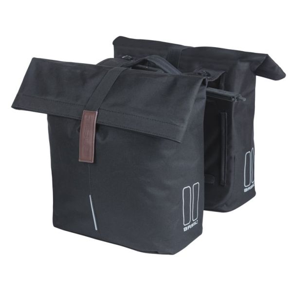 Basil Double Bag City Mik 28-32L Nero