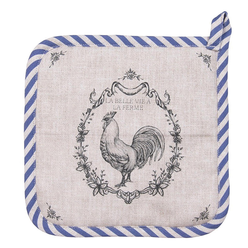 Clayre eef pannenlap haan 20x20cm