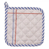 Clayre eef pannenlap haan beige blauw 20x20cm - afbeelding 2