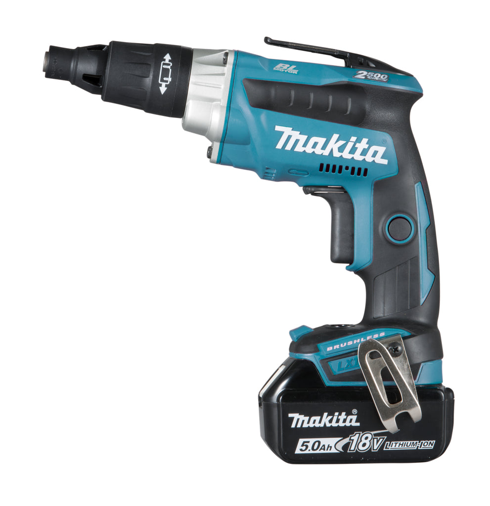 Makita dfs251rtj avvitatore 18v batteria 5.0 ah (2 pz), caricabatteria rapido, mbox