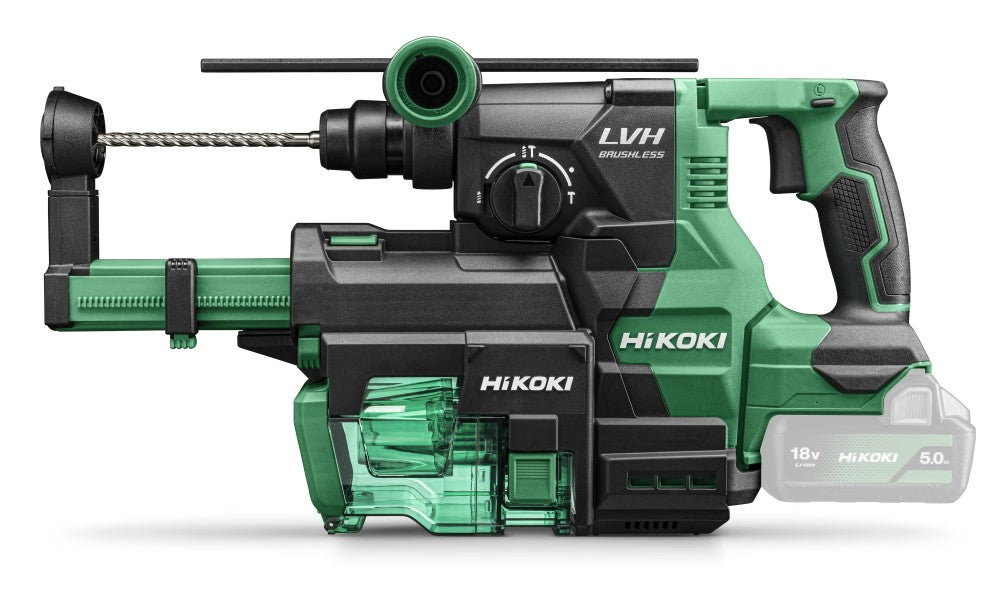 Trapano a batteria e martello demolitore Hikoki dh1826daw3z | 18v| 3,2 anni | senza batterie e caricabatterie | in hsc ii + hsc iii dh1826daw3z