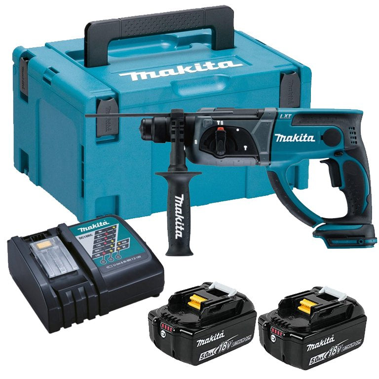 Martillo combinado a batería makita mr202rtj 18v | sds-plus | 5.0ah de iones de litio -MR202rtj