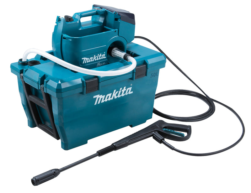 Makita dhw080pt2 | lxt | 2x18v| idropulitrice | 80bar | 2 batterie da 5,0 Ah + caricabatterie rapido Duo | in valigia