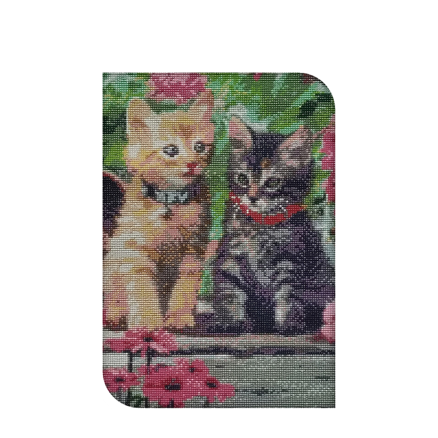 Diamond painting set kitten 40x50cm
