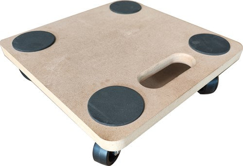 Diggers mdf dolly | 29x29cm | 200kg capaciteit | 50mm harde pp wielen | fsc 100% - dig771