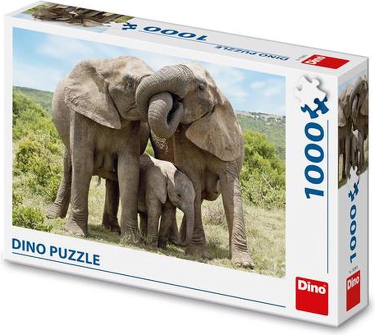 Dinotoys Dino Puzzle - Family Elephants - 1000 pezzi
