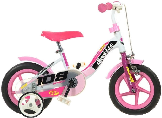 Dino 108 Sport 10 pulgadas 17 cm de chicas rosa blanco