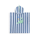 Dino | Blue Cotton Beach poncho 65 x 65 cm - afbeelding 1