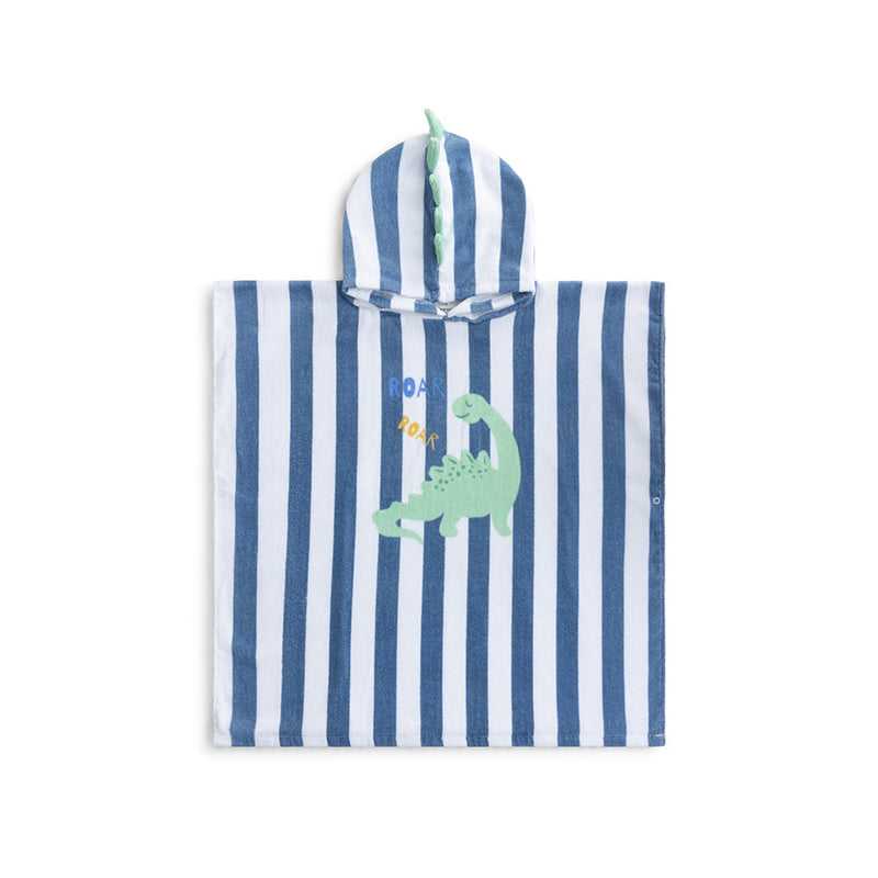Dino | Blue Cotton Beach poncho 65 x 65 cm