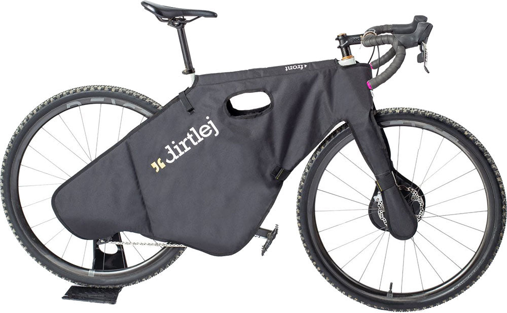 Envoltura para bicicletas Dirtlej: protección para el transporte (camino de grava)