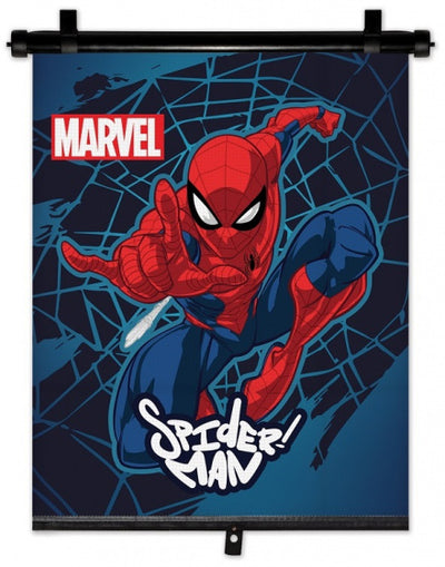 Marvel spider-man zonnescherm rolgordijn 36 x 45 cm blauw rood