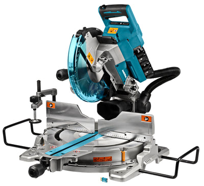 Makita dls111pt2u 2x18 v radiaal afkortzaag 260 mm 5,0 ah accu (2 st), duo snellader - dls111pt2u